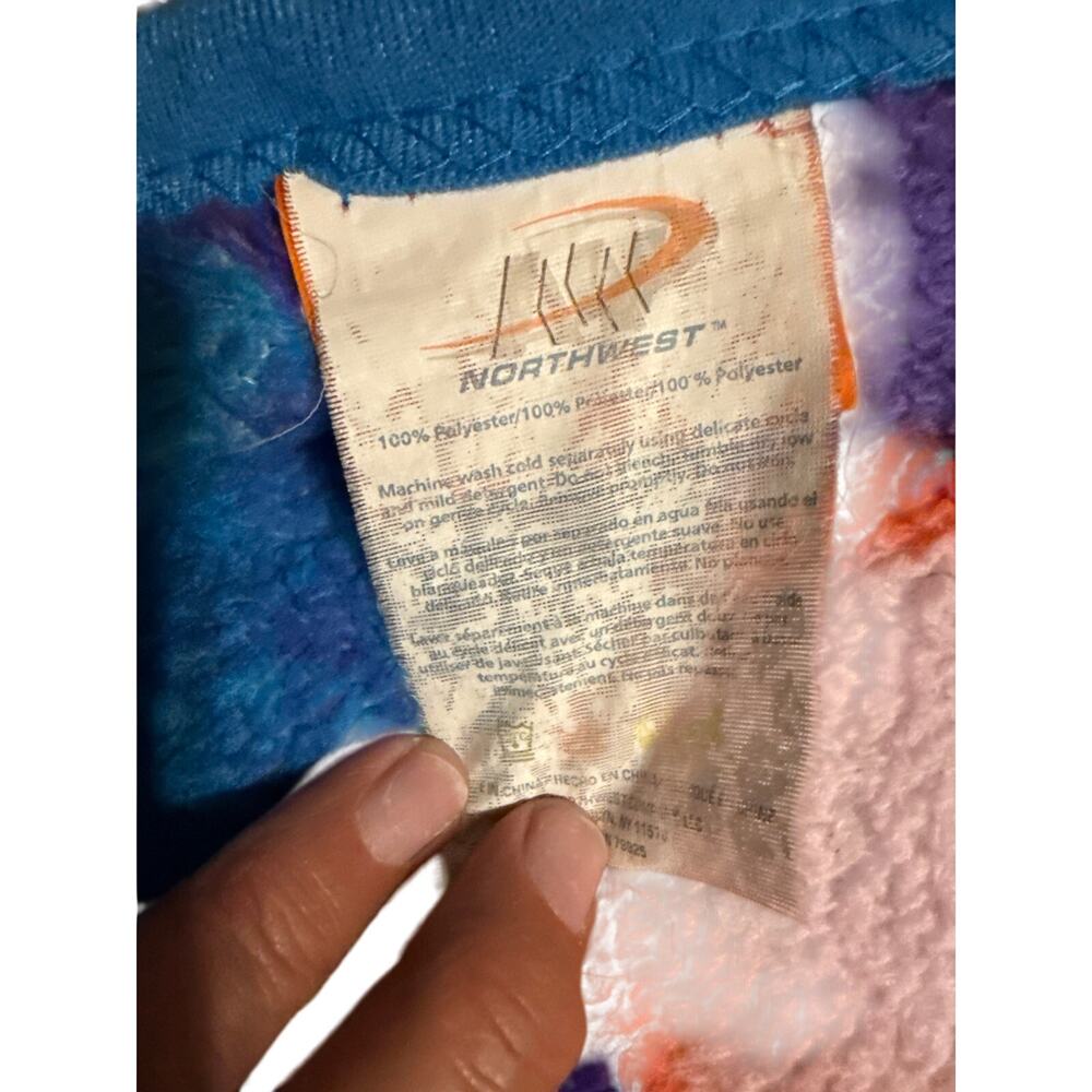 Vintage RARE Nickelodeon Sponge Bob Square Pants Fleece Robe Throw Blanket 50x42 - Picture 3 of 4